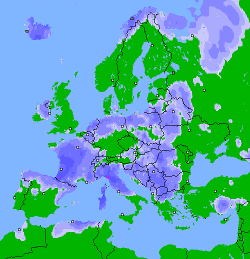 Precipitation (24 h) Europe