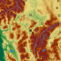 Nearby Forecast Locations - Kukës - Map