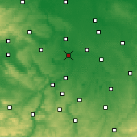 Nearby Forecast Locations - Merseburg - Map