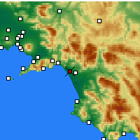 Nearby Forecast Locations - Salerno - Map