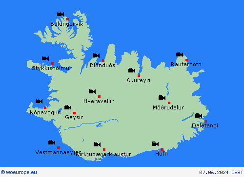 webcam Iceland Europe Forecast maps