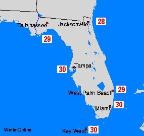 Florida Sea Temperature Maps